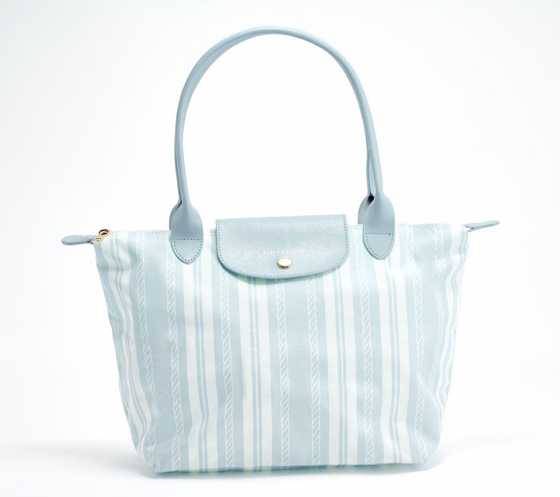 Neely & Chloe x Zenlora Packable Shoulder Bag w/ Leather Trim — View 16