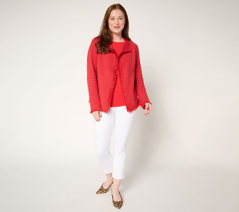 Belle by Kim Gravel Fringe Benefit Tweed Jacket — View 15