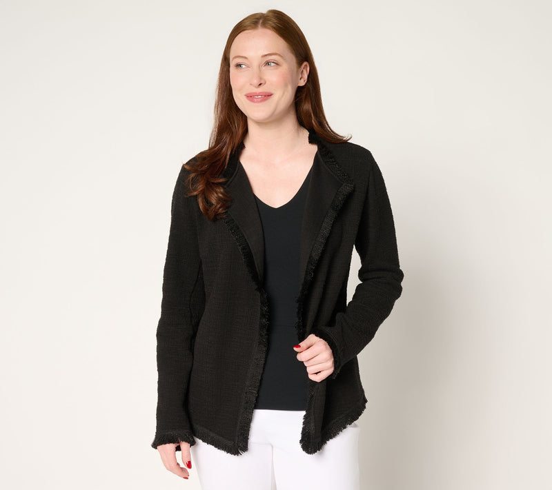 Belle by Kim Gravel Fringe Benefit Tweed Jacket — View 11