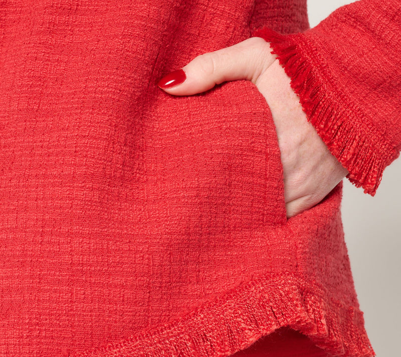 Belle by Kim Gravel Fringe Benefit Tweed Jacket — View 16
