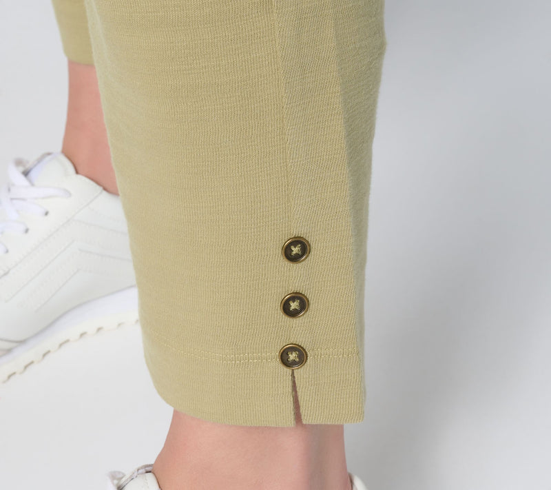 Denim & Co. Active Petite Textured Cotton Straight Leg Crop Pants — View 6