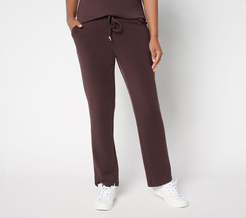 Belle by Kim Gravel Regular ScubaLuxe Drawstring Waist Pant — View 7