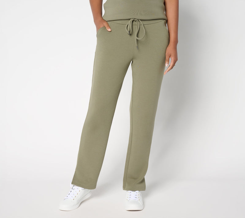 Belle by Kim Gravel Regular ScubaLuxe Drawstring Waist Pant — Main view