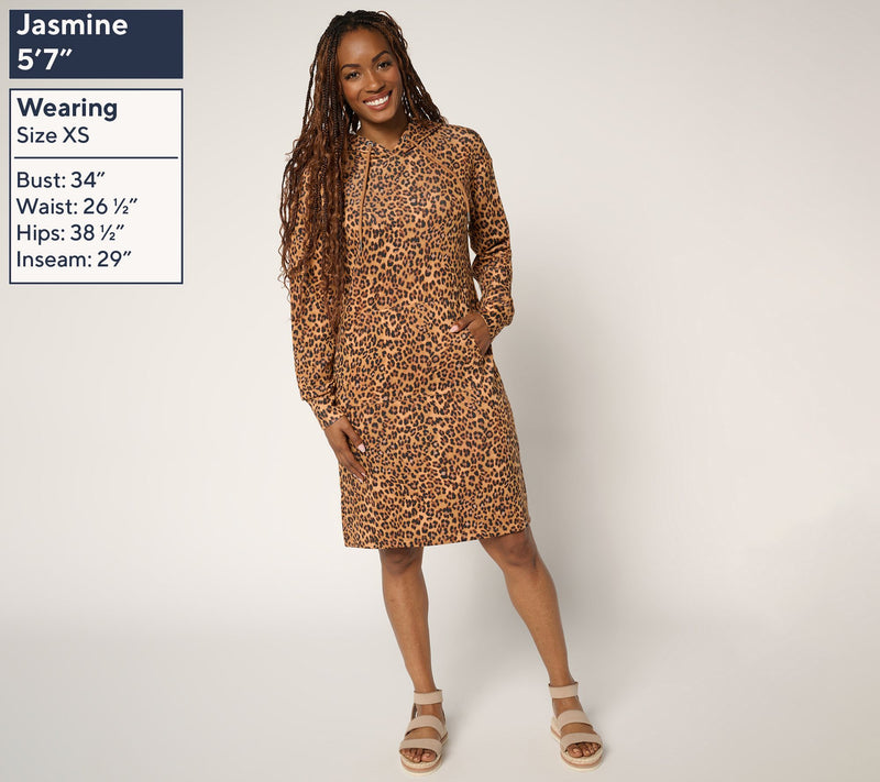 Belle by Kim Gravel Petite ScubaLuxe On the Go Hooded Dress — View 13