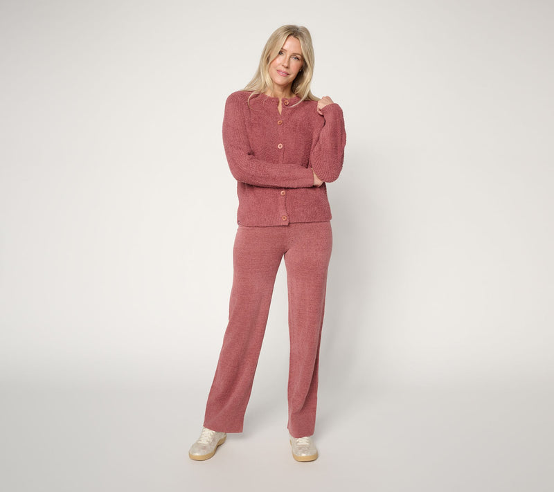 Barefoot Dreams CozyChic Raglan Button Front Cardigan — View 15