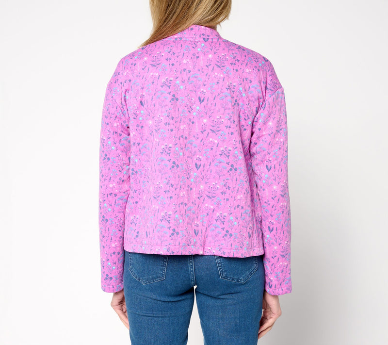 MUK LUKS Quilted Floral Topper — View 13