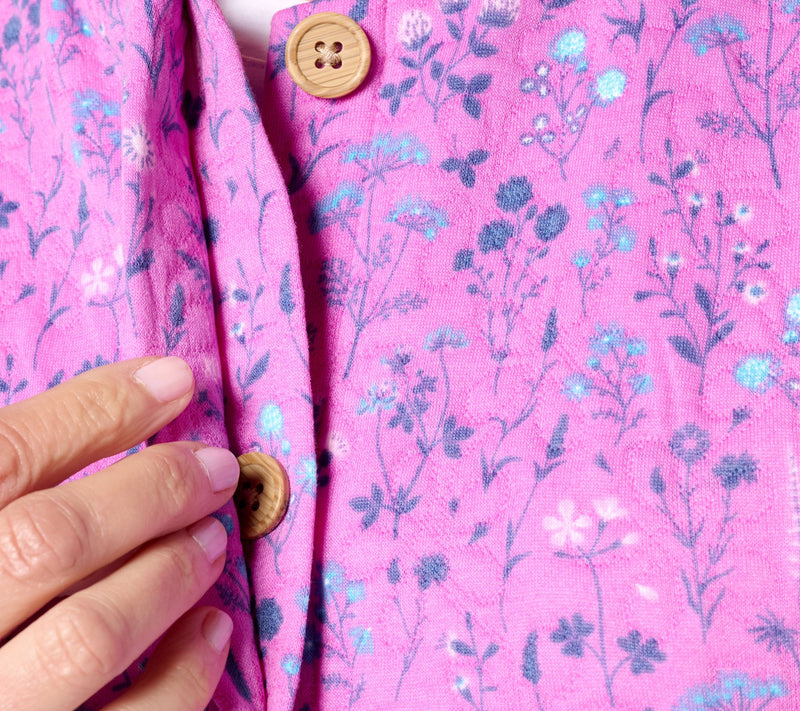 MUK LUKS Quilted Floral Topper — View 15