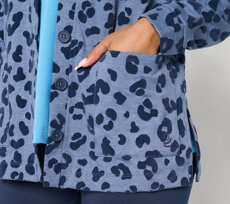 Cuddl Duds Petite Comfortwear Cardigan Lounge Set — View 11