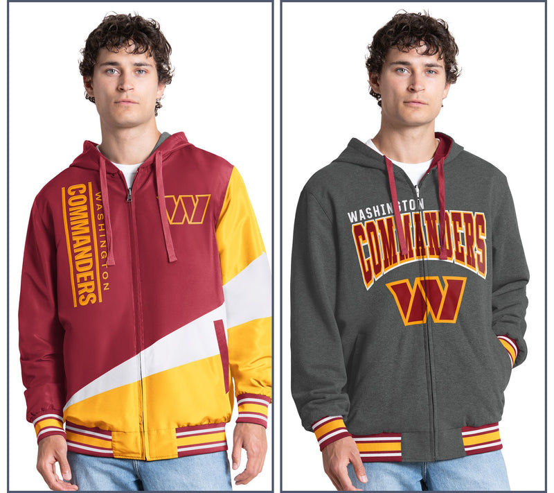 NFL Officially Licensed Reversible Full Zip Hooded Jacket — View 25