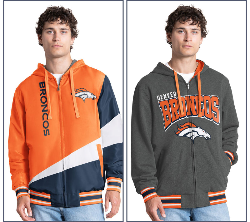 NFL Officially Licensed Reversible Full Zip Hooded Jacket — View 10