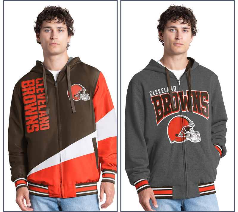 NFL Officially Licensed Reversible Full Zip Hooded Jacket — View 12