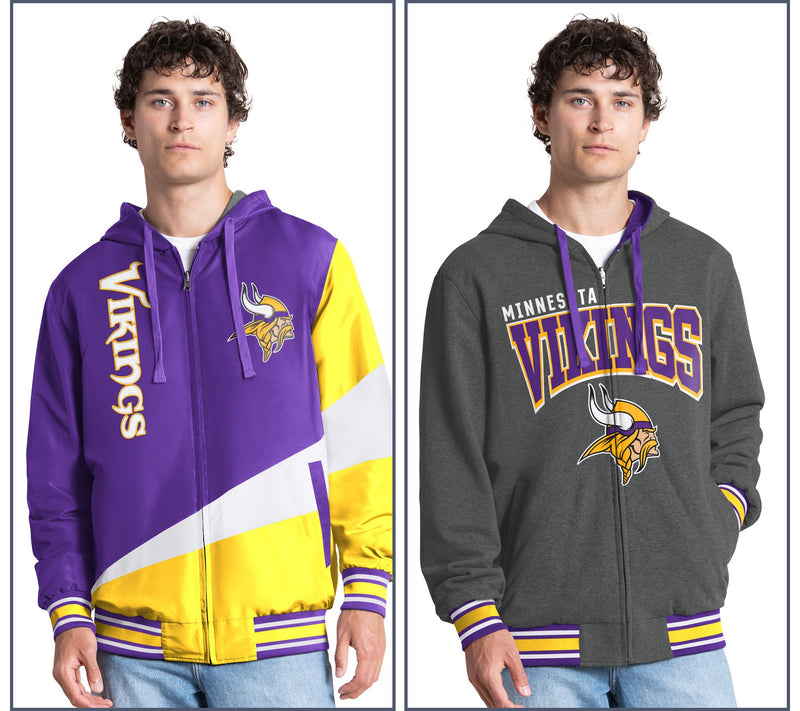 NFL Officially Licensed Reversible Full Zip Hooded Jacket — View 62