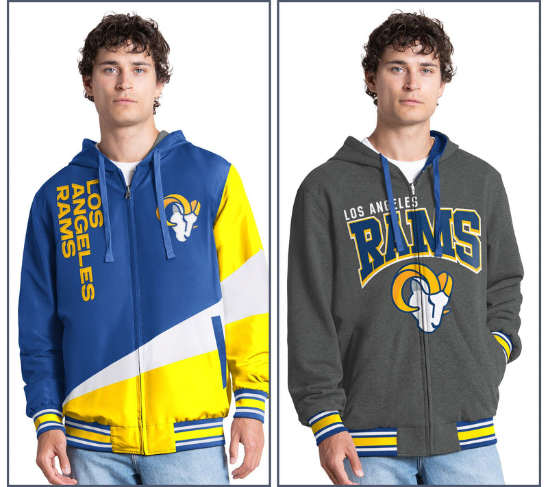 NFL Officially Licensed Reversible Full Zip Hooded Jacket — View 48