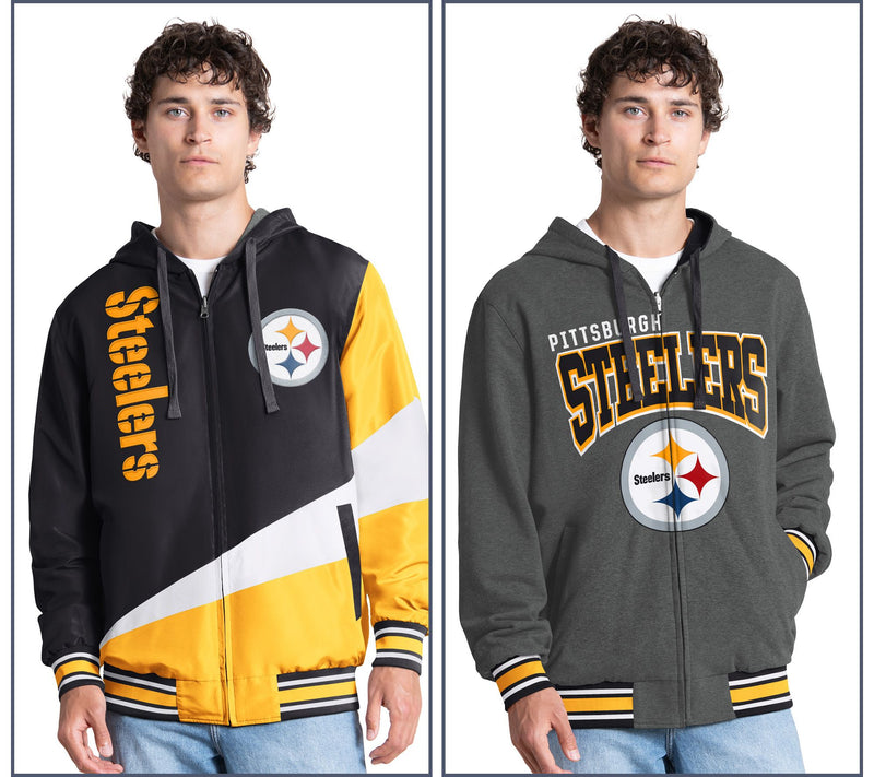 NFL Officially Licensed Reversible Full Zip Hooded Jacket — View 57