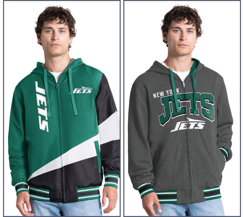 NFL Officially Licensed Reversible Full Zip Hooded Jacket — View 37