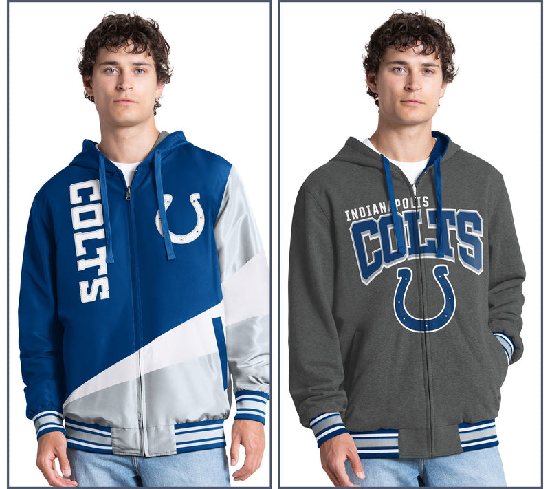 NFL Officially Licensed Reversible Full Zip Hooded Jacket — View 22