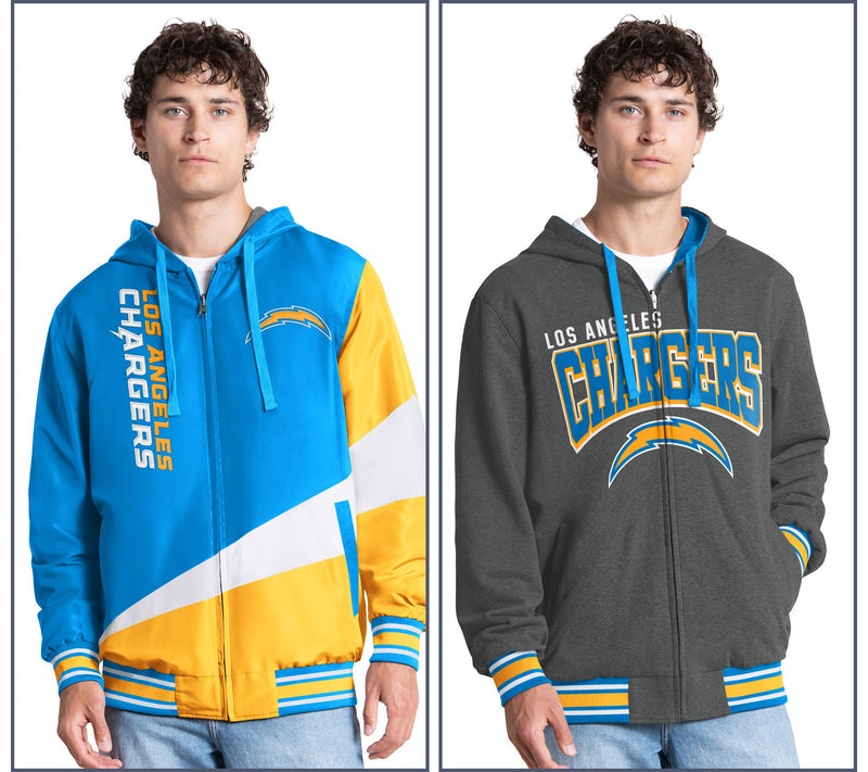 NFL Officially Licensed Reversible Full Zip Hooded Jacket — View 18