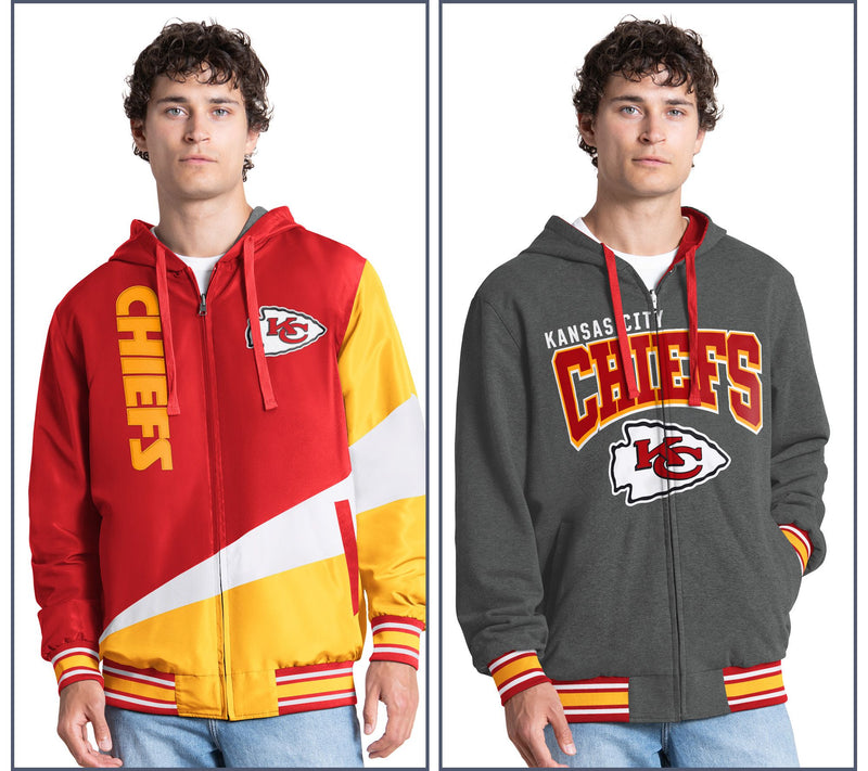 NFL Officially Licensed Reversible Full Zip Hooded Jacket — View 20