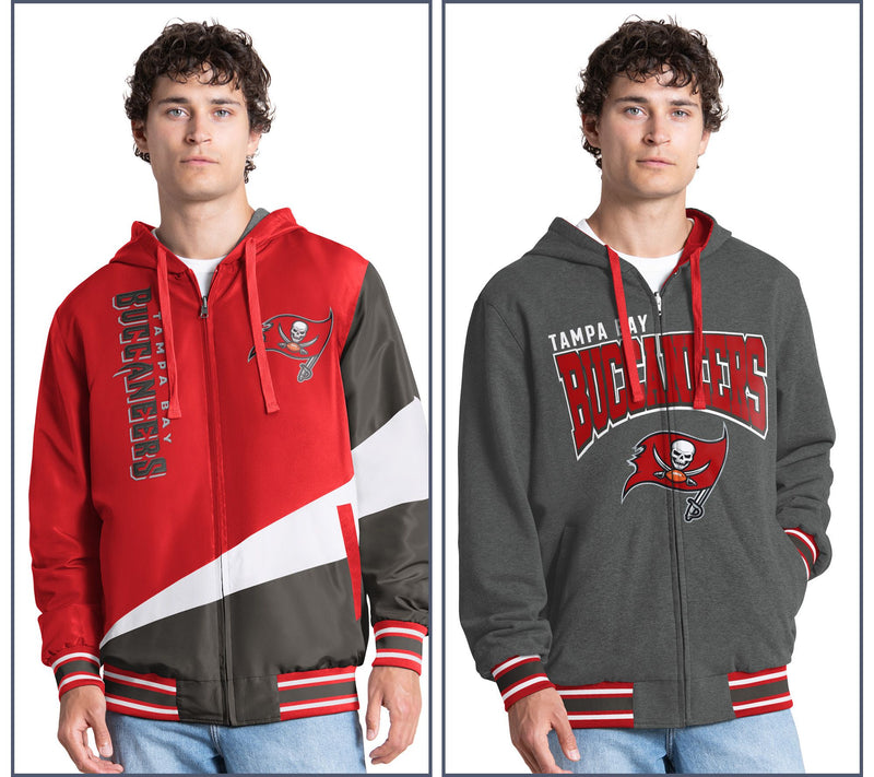 NFL Officially Licensed Reversible Full Zip Hooded Jacket — View 15