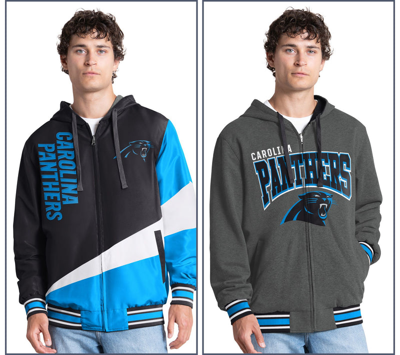 NFL Officially Licensed Reversible Full Zip Hooded Jacket — View 42