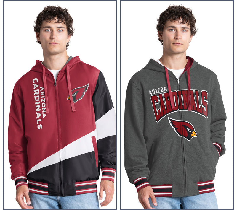NFL Officially Licensed Reversible Full Zip Hooded Jacket — View 17