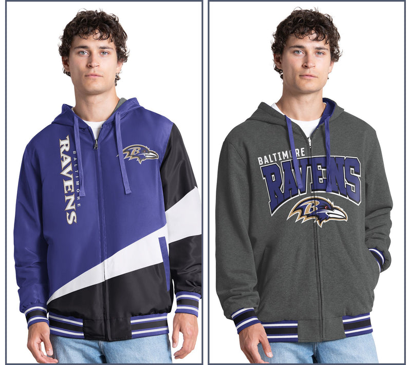 NFL Officially Licensed Reversible Full Zip Hooded Jacket — View 51
