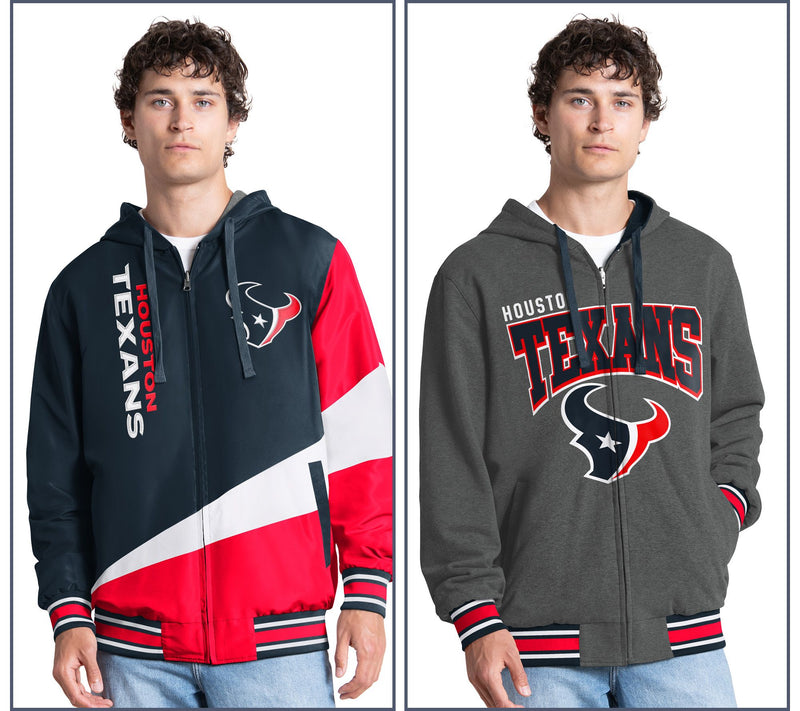NFL Officially Licensed Reversible Full Zip Hooded Jacket — View 61
