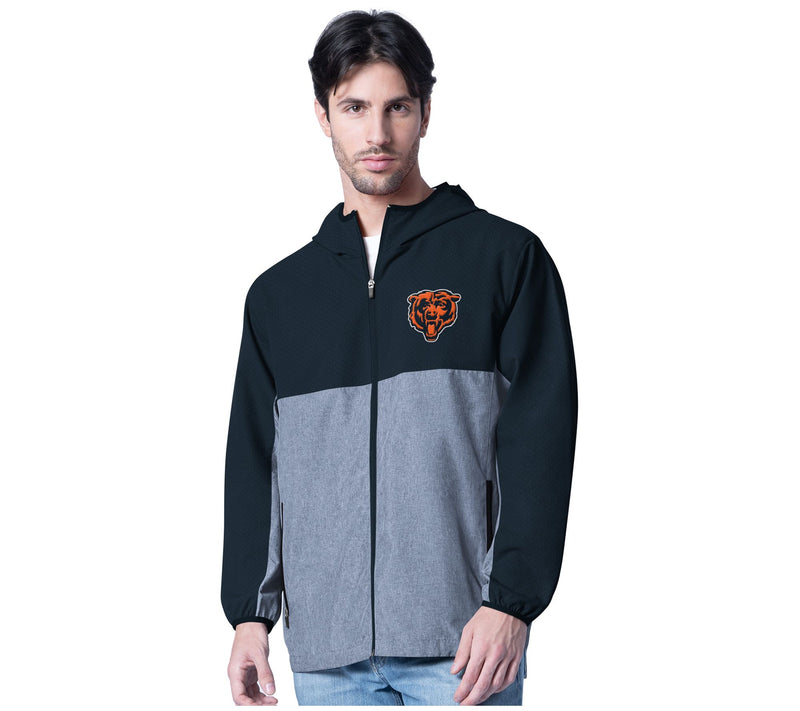 NFL Officially Licensed Men's Lightweight Full Zip Jacket w/ Hood — View 3