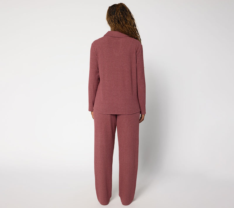 Berkshire Homewear Johnny Collar Two Piece Lounge Set — View 14