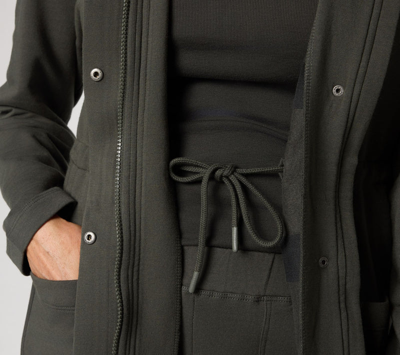 Barefoot Dreams Brushed Luxe Lounge Hooded Parka — View 6
