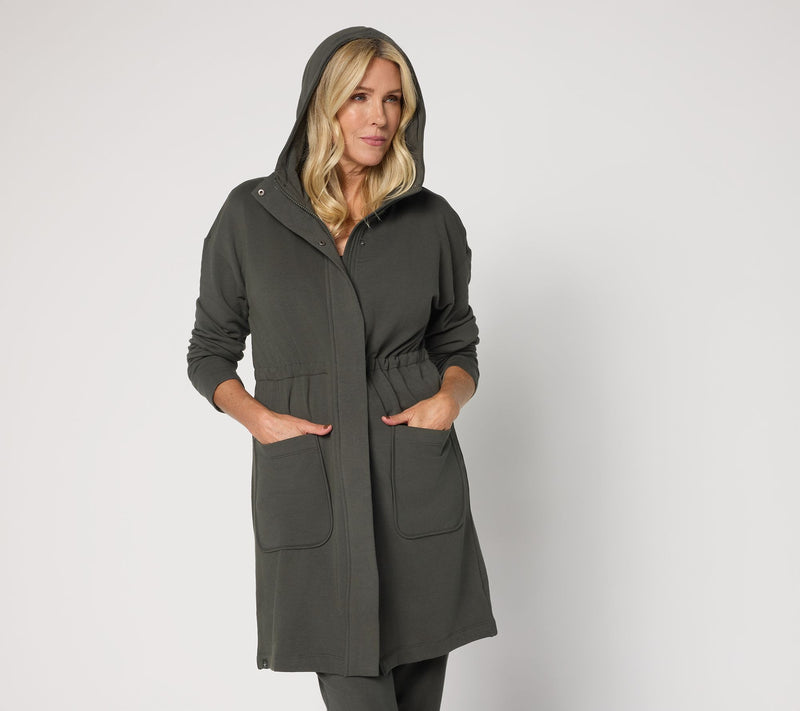 Barefoot Dreams Brushed Luxe Lounge Hooded Parka — Main view