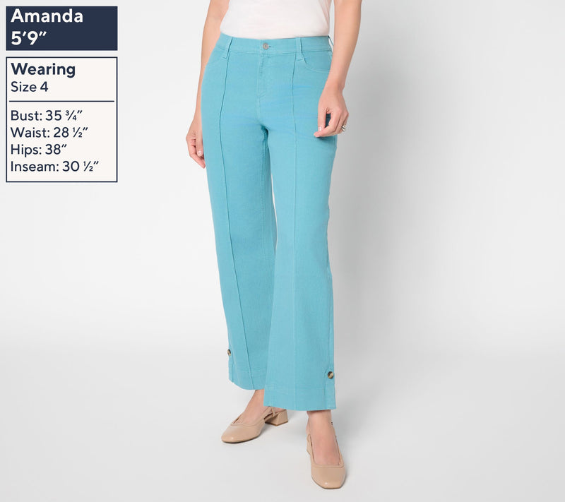 Denim & Co. Regular Color Classic Stretch Full Length Trouser Jean — View 11