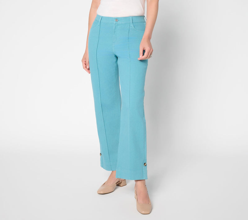 Denim & Co. Regular Color Classic Stretch Full Length Trouser Jean — View 7