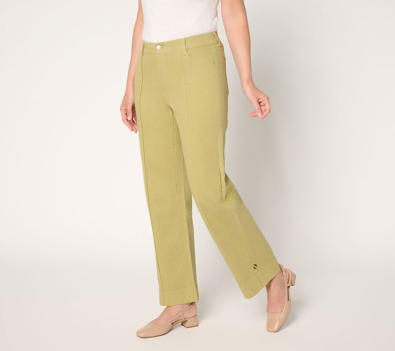Denim & Co. Petite Color Classic Stretch Full Length Trouser Jean — View 5