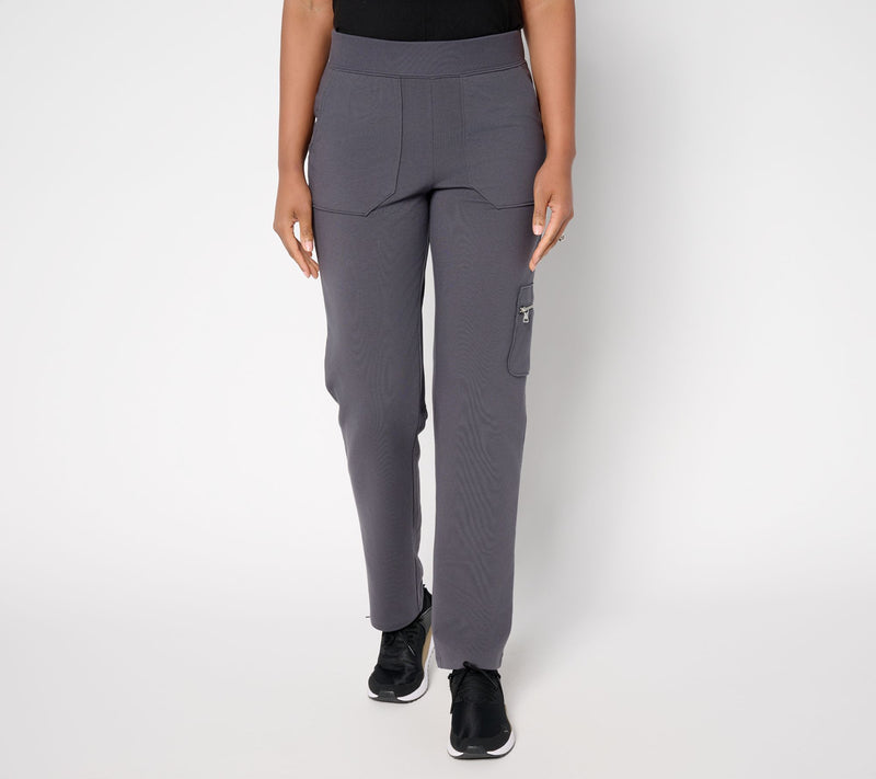 Denim & Co. Active Regular French Terry Straight Leg Cargo Pant — View 15