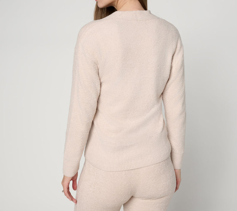 Barefoot Dreams CozyChic Lite Placed Rib Pullover — View 14