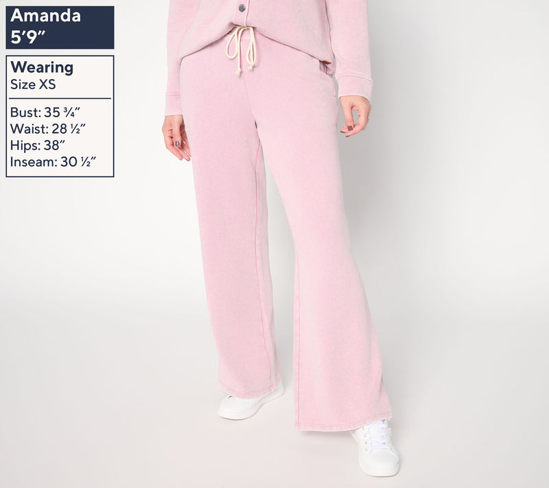 Peace Love World Regular French Terry Full Length Pants — View 2