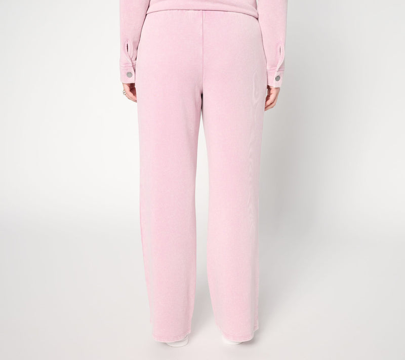 Peace Love World Petite French Terry Full Length Length Pants — View 3