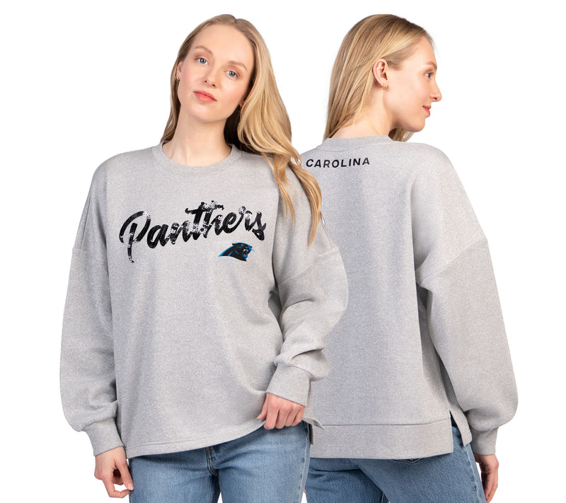 NFL Officially Licensed Women's Lurex Fleece Crewneck — View 5