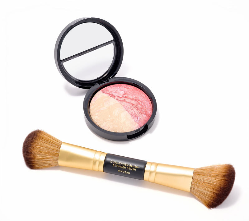 Laura Geller Baked Foundation & Blush Split Pan with Brush — Main view