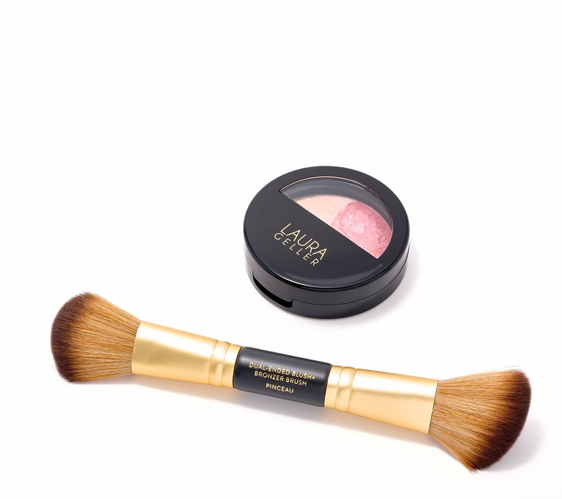 Laura Geller Baked Foundation & Blush Split Pan with Brush — View 16