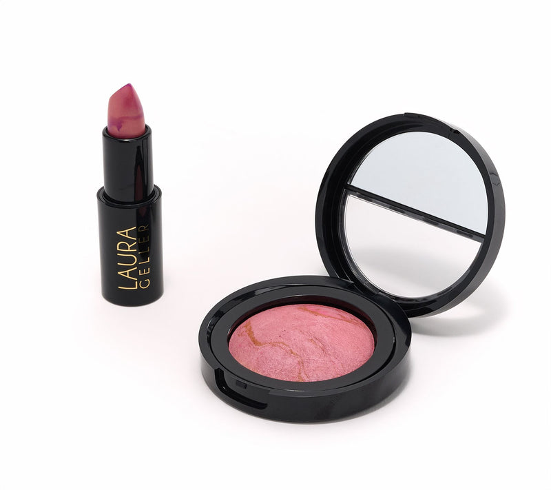 Laura Geller Baked Blush & Italian Marble Lipstick Set — View 6