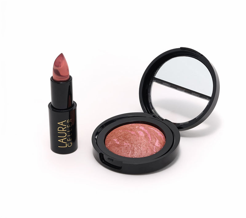 Laura Geller Baked Blush & Italian Marble Lipstick Set — View 8