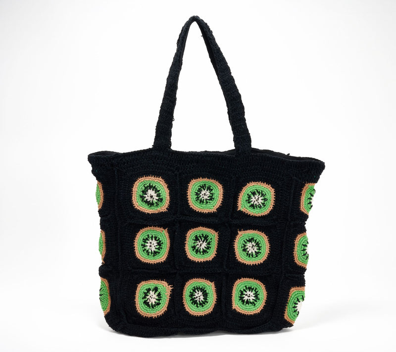 America & Beyond Embellished & Crocheted Zip Top Tote — View 18