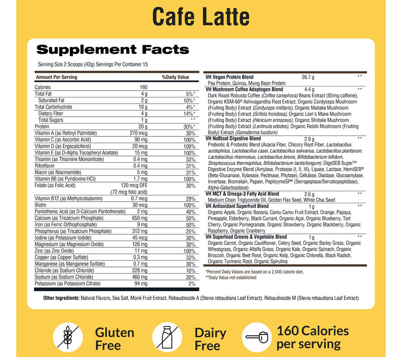 VitaHustle ONE Protein Cafe Latte 15 Servings by Kevin Hart — View 2