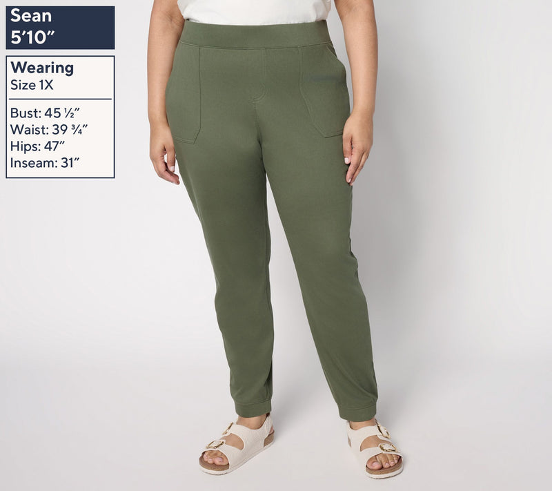 Denim & Co. Regular Comfy Knit Air Pull-On Jogger — View 2
