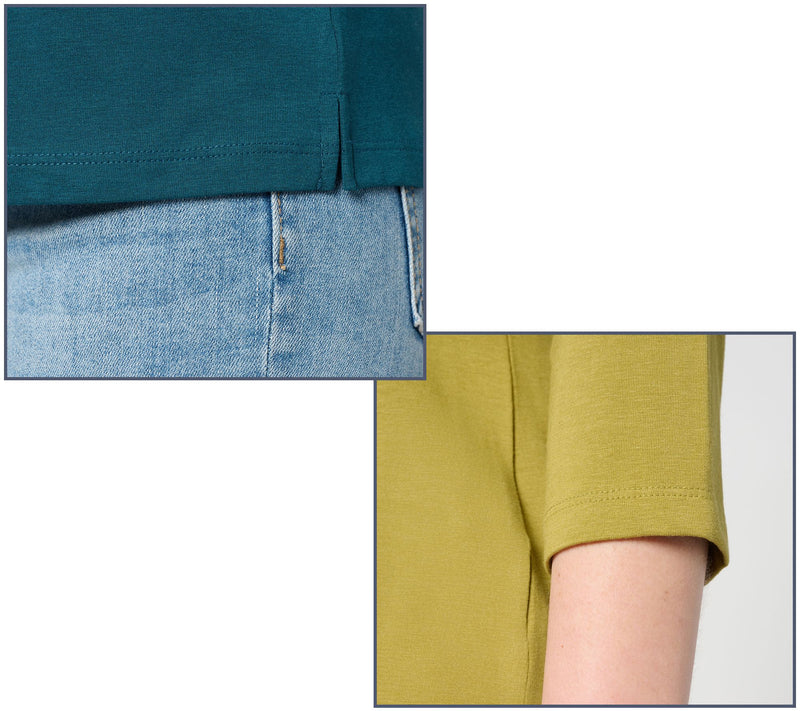 Denim & Co. Essentials 2-Pack Favorite Jersey V-Neck Tops — View 6