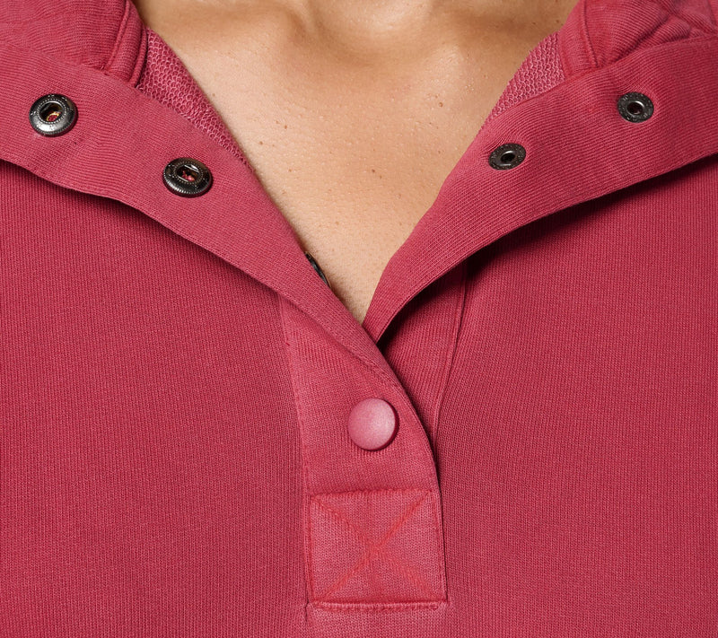 LOGO by Lori Goldstein Long Sleeve French Terry Henley Top — View 6