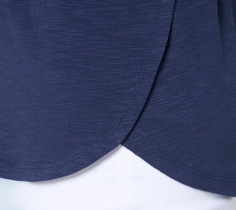 Denim & Co. Essentials Textured Knit Long Sleeve Round Neck Top — View 6