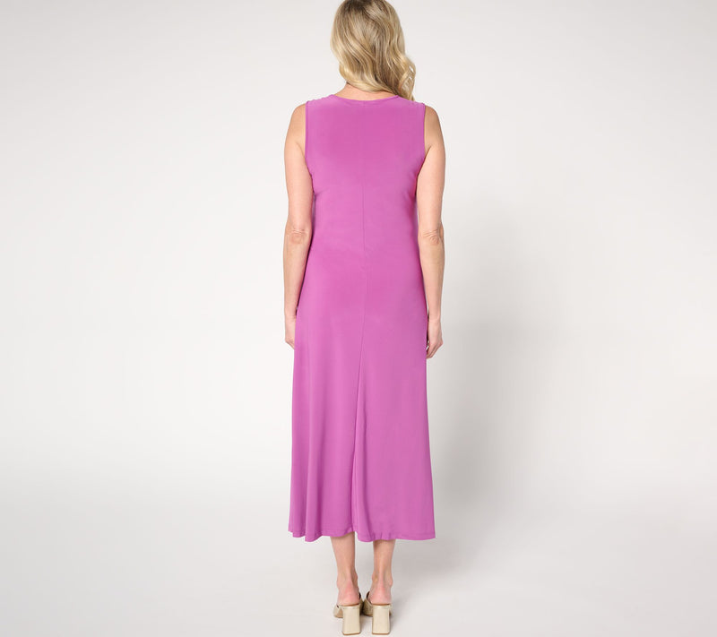 Women with Control Petite Como Jersey Tank Midi Dress — View 13